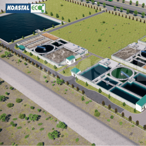The central wastewater treatment plant for Song Khoai IP – Total capacity: 16,000 m3/day, Capacity Module 4: 4,000 m3/day