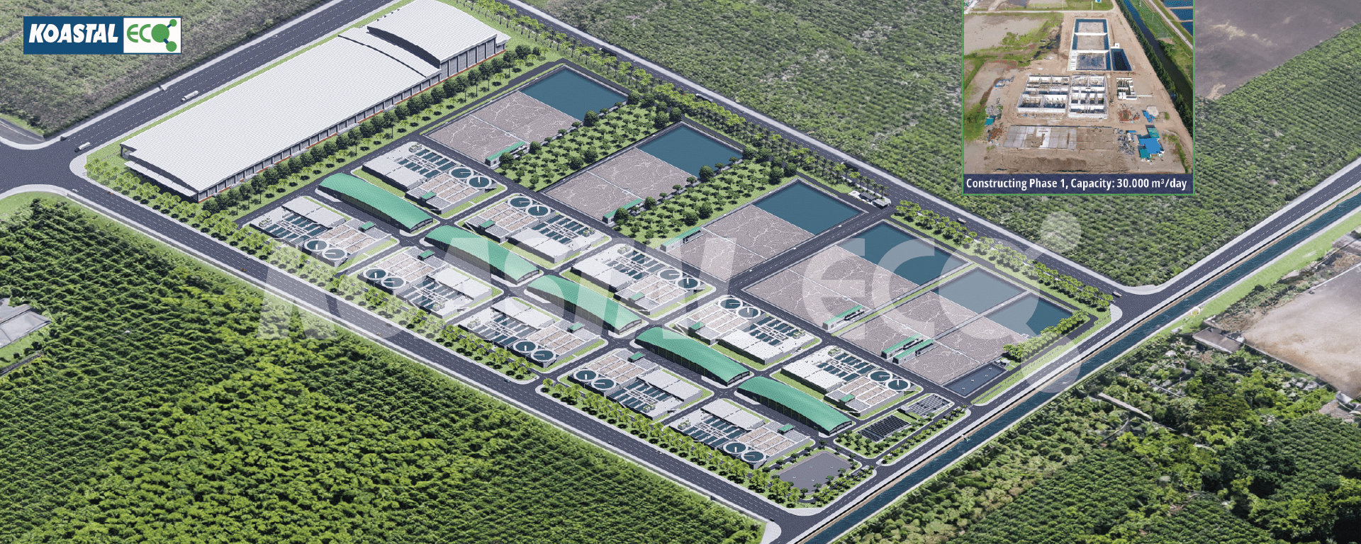 The centralized wastewater treatment plant of Rang Dong Textile Industrial Park (Aurora IP)