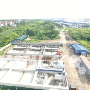 The Central treatment plant phase 2 of VSIP Bac Ninh Integrated Township and Industrial Park – Capacity: 4,500 m3/day.