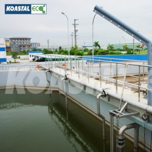 The wastewater treatment system of Vinasoy Tien Son Plant, capacity 1,000 m3/day