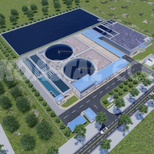 The centralized wastewater treatment plant for textile and dyeing in Thanh Thanh Cong Industrial - Capacity: 15.000 m3/day