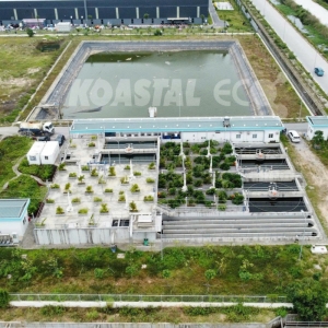 The centralized wastewater treatment plant in Bac Tien Phong Industrial Park – Capacity: 4.500 m3/day