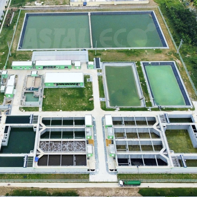 An Phát 1 工业区集中式废水处理工厂 – 总处理能力: 25.000 立方米/天，第二阶段：24,000 立方米/天