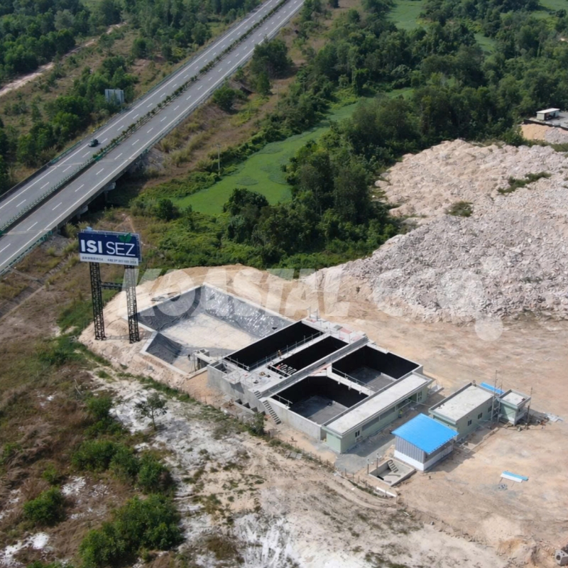ISI 特别经济区集中式废水处理厂 – ISI GROUP（Cambodia）– 处理能力：3,000 m3/日