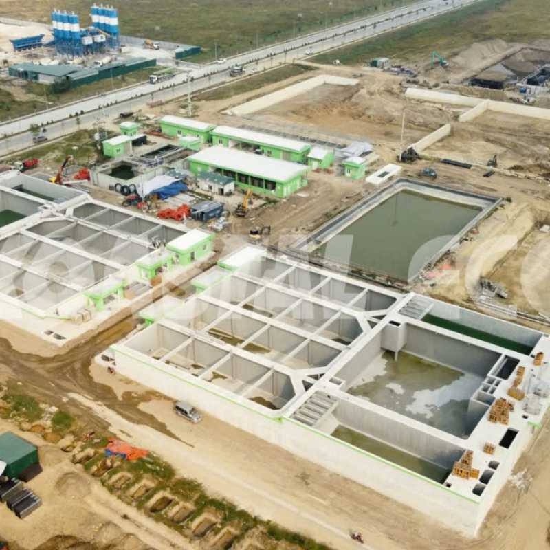 The central wastewater treatment plants of An Phat 1 IP – Total capacity: 25,000 m3/day, Module 2: 24.000 m3/day