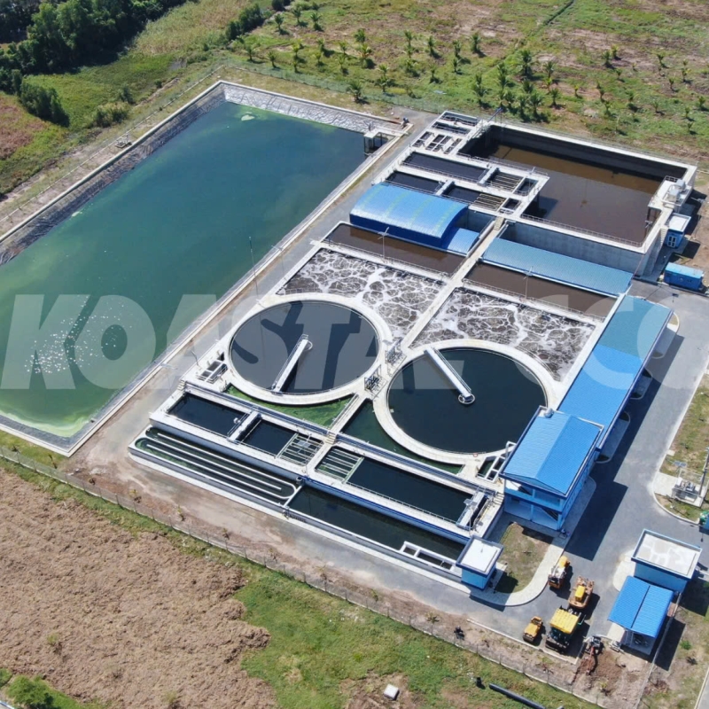 The centralized wastewater treatment plant for textile and dyeing in Thanh Thanh Cong Industrial - Capacity: 15.000 m3/day