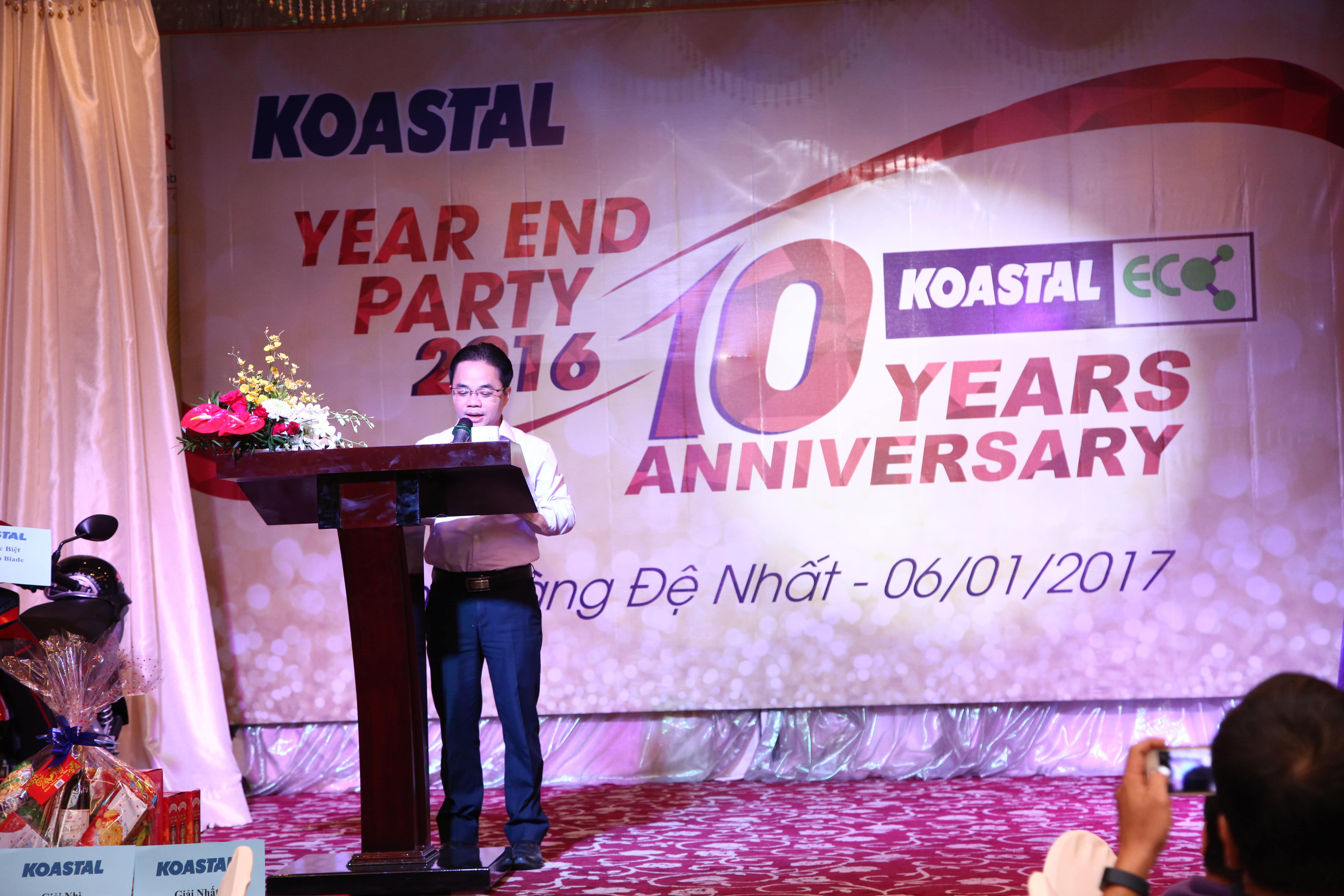 Tiệc liên hoan cuối năm 2016 & kỷ niệm 10 năm thành lập Công ty TNHH Koastal Eco Industries